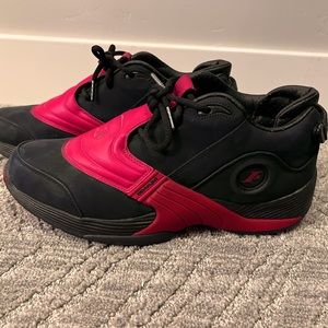 Black and red Iverson V shoes, size 11
